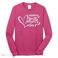 Happy Mothers Day Heart Cute Gift Long Sleeve Shirt thumb 0