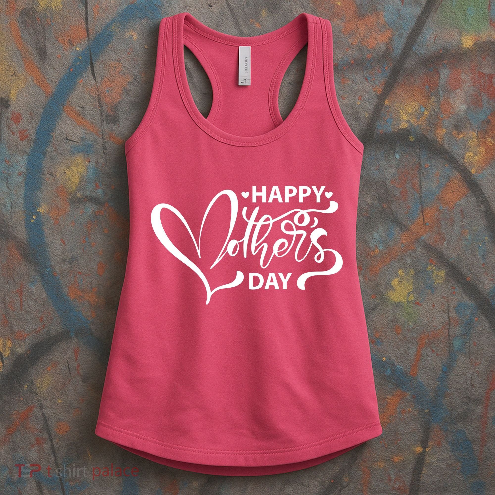 Happy Mothers Day Heart Cute Gift Women's Tank Top