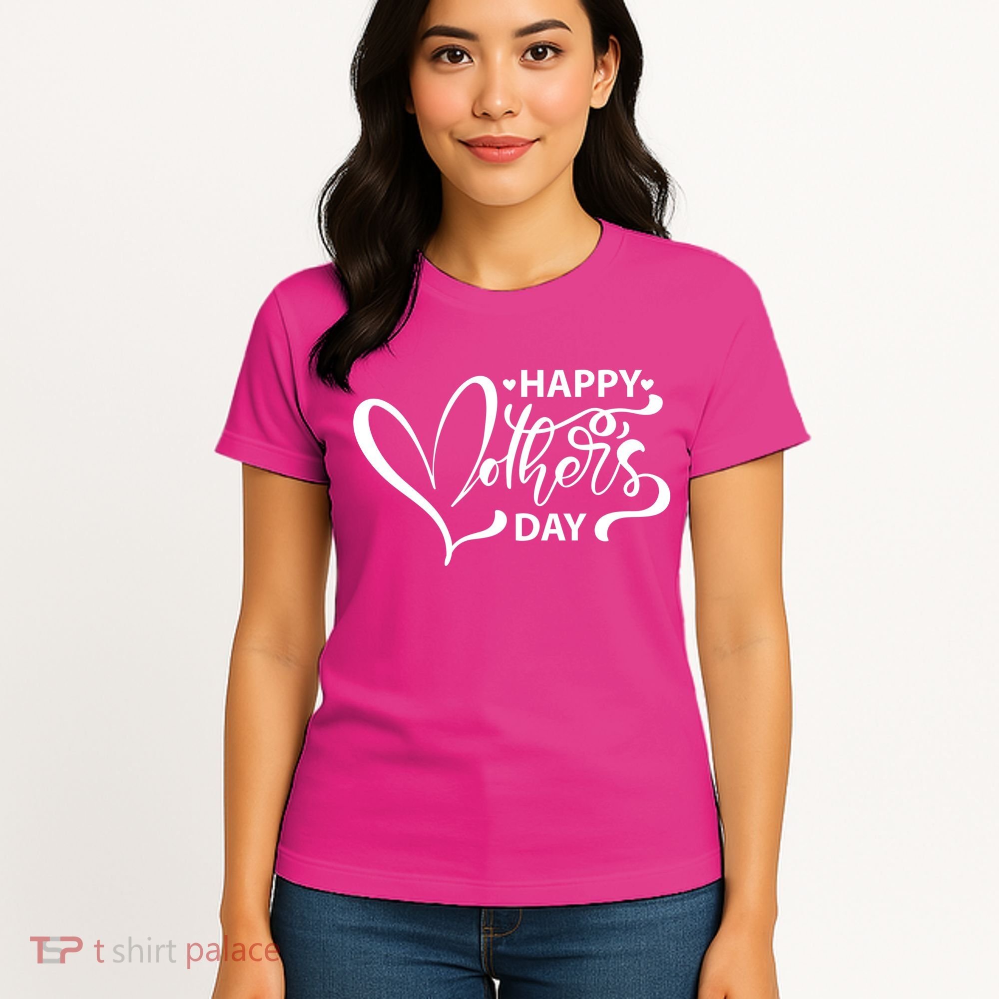 Happy Mothers Day Heart Cute Gift Women's T-Shirt