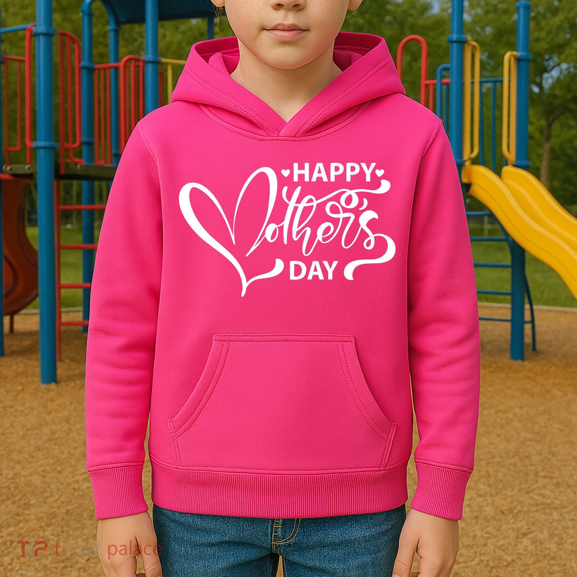 Happy Mothers Day Heart Cute Gift Kids Hoodie