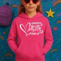 Happy Mothers Day Heart Cute Gift Kids Hoodie thumb 3