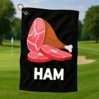 Ham Matching dishes food costumes Christmas thanksgiving Golf Towel thumb 1