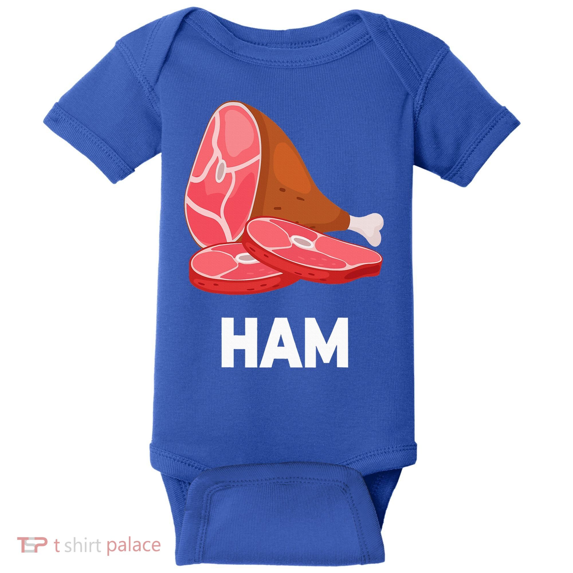 Ham Matching dishes food costumes Christmas thanksgiving Baby Bodysuit