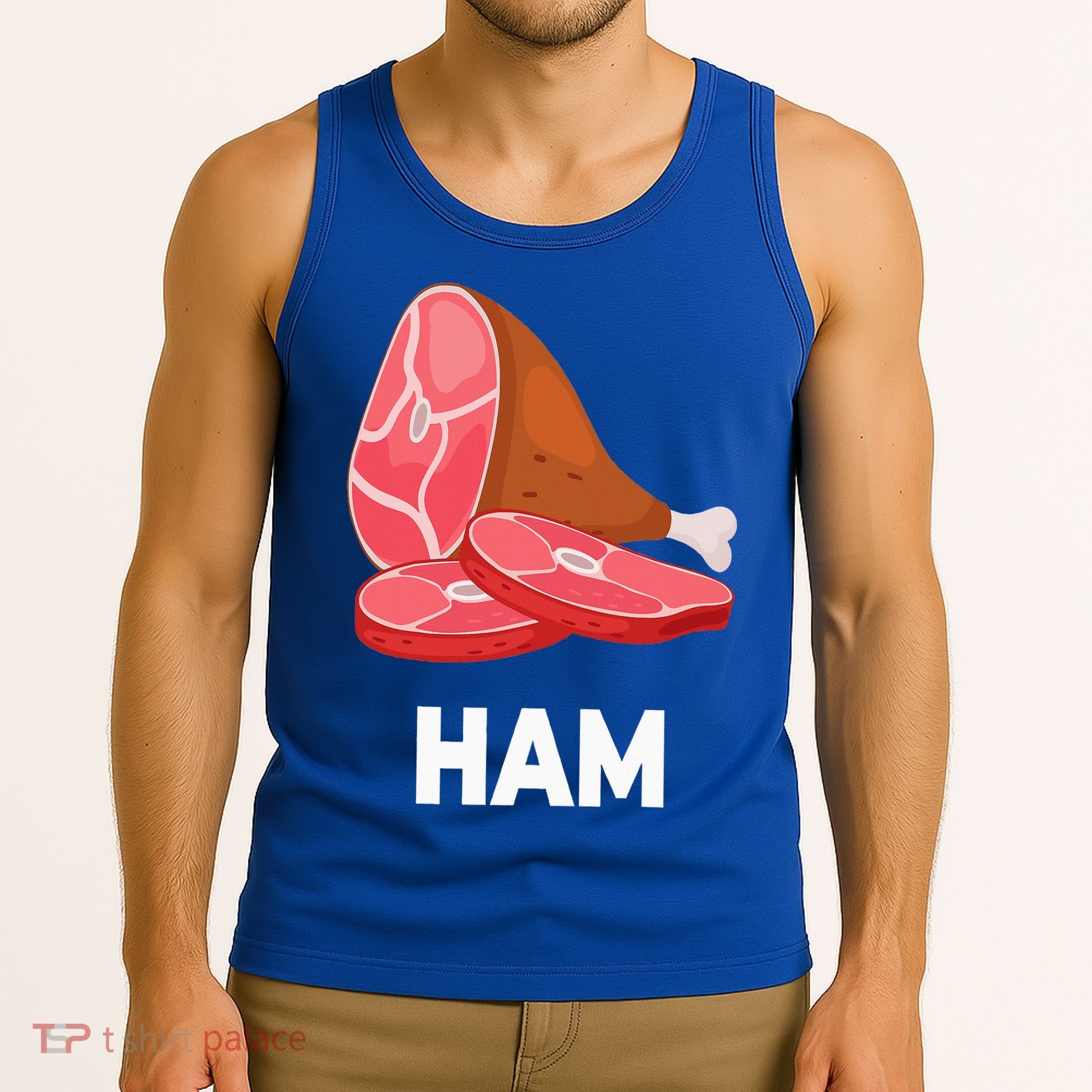 Ham Matching dishes food costumes Christmas thanksgiving Tank Top