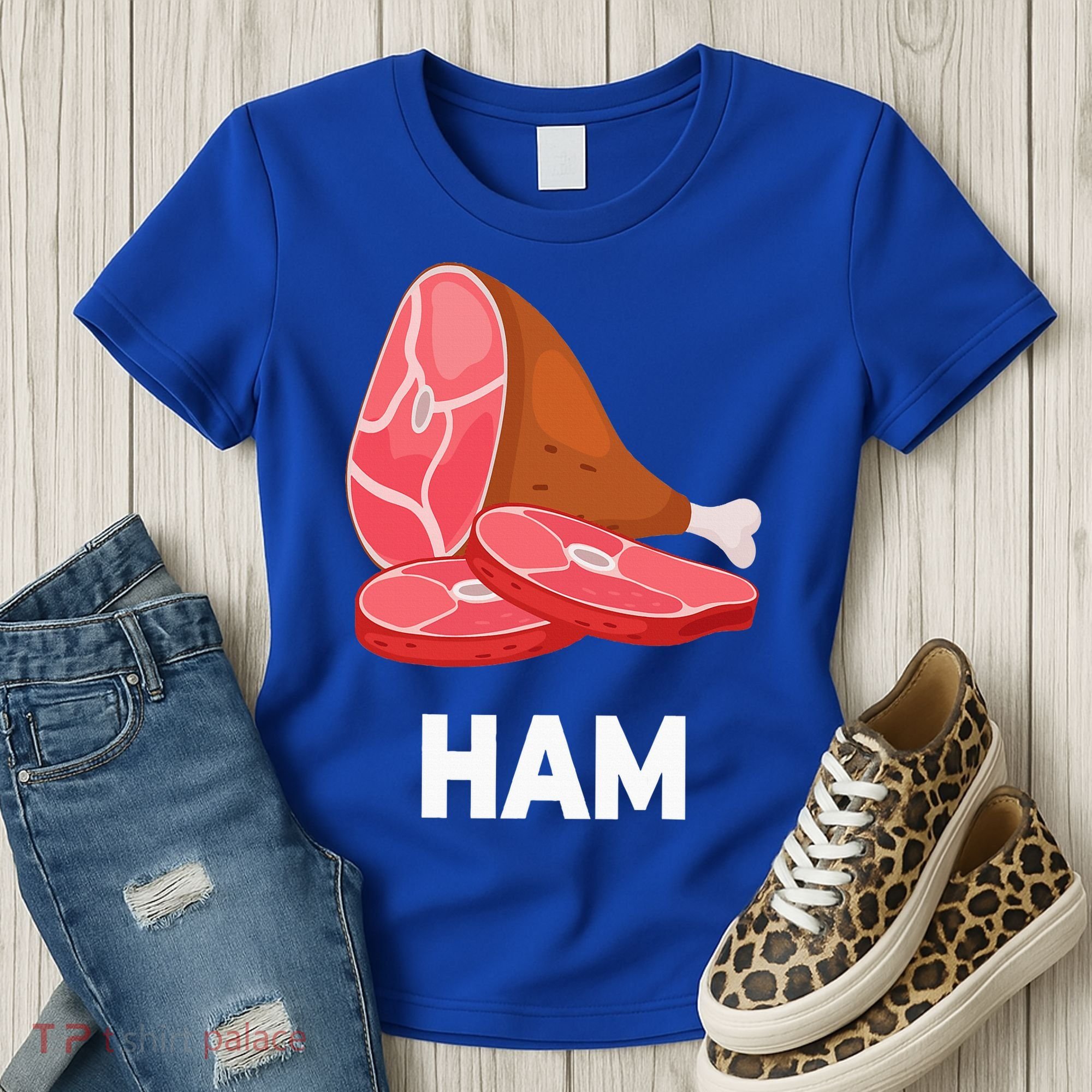 Ham Matching dishes food costumes Christmas thanksgiving Women's T-Shirt