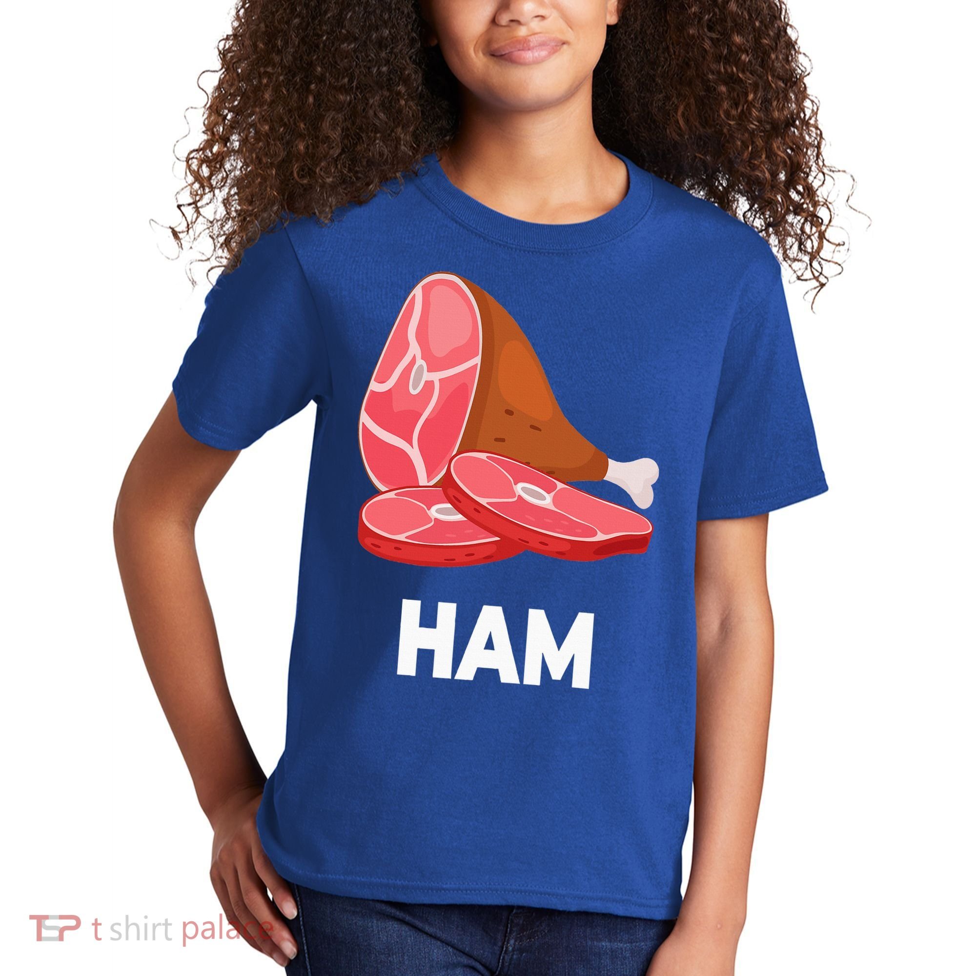 Ham Matching dishes food costumes Christmas thanksgiving Kids T-Shirt