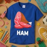 Ham Matching dishes food costumes Christmas thanksgiving Kids T-Shirt thumb 3