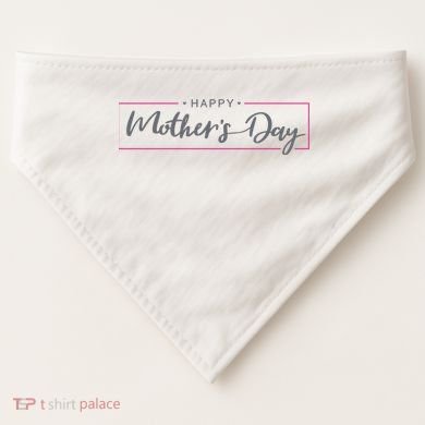 Happy Mother's Day Holiday Gift USA-Made Doggie Bandana