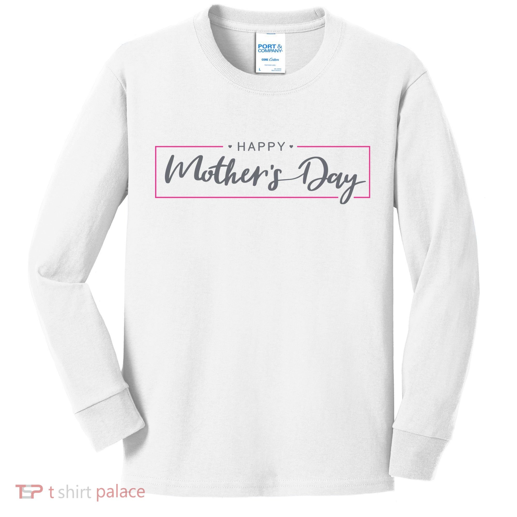 Happy Mother's Day Holiday Gift Kids Long Sleeve Shirt