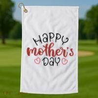 Happy Mothers Day Special Gift Golf Towel thumb 1