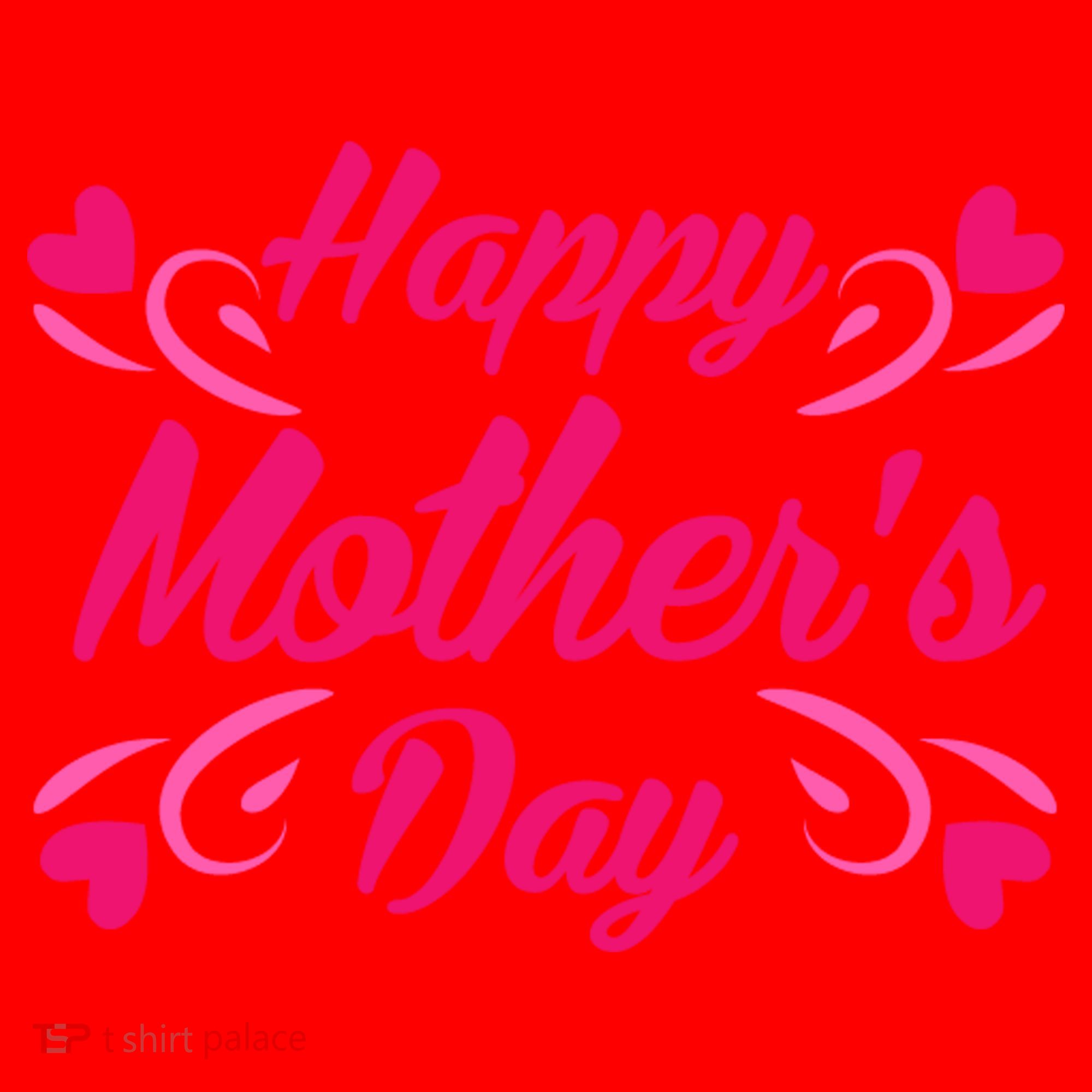 Happy Mothers Day Hearts Gift Santa Hat