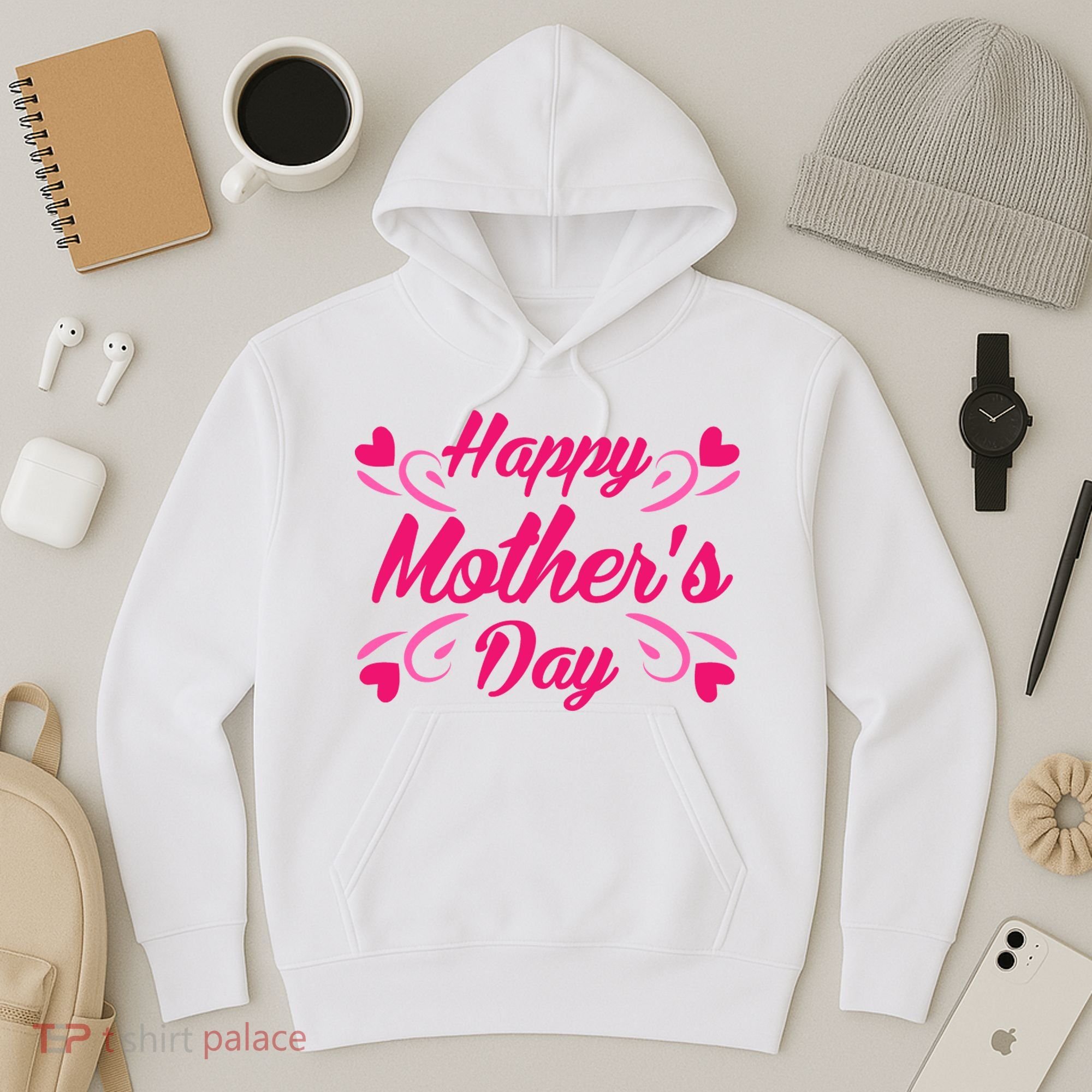 Happy Mothers Day Hearts Gift Hoodie