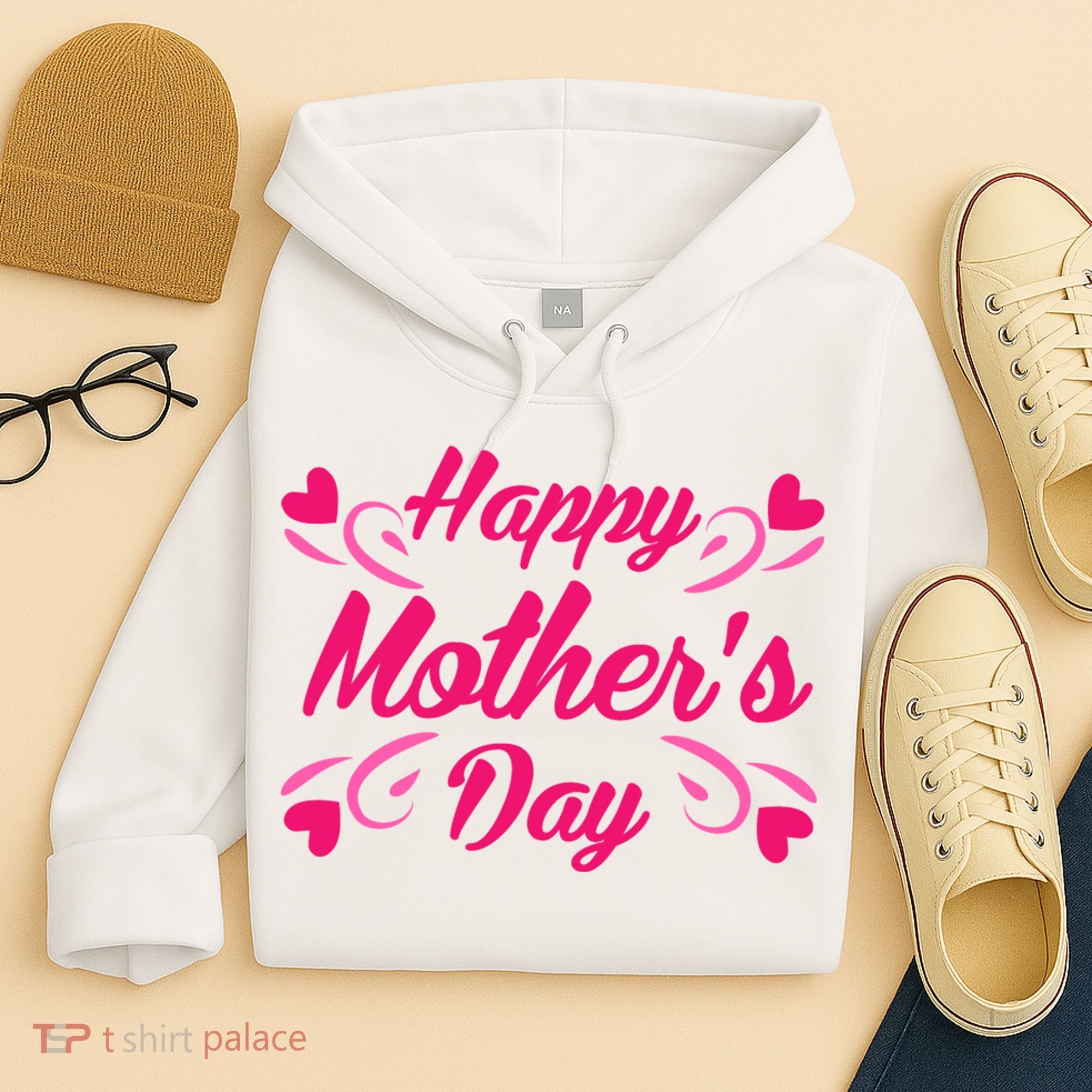Happy Mothers Day Hearts Gift Hoodie