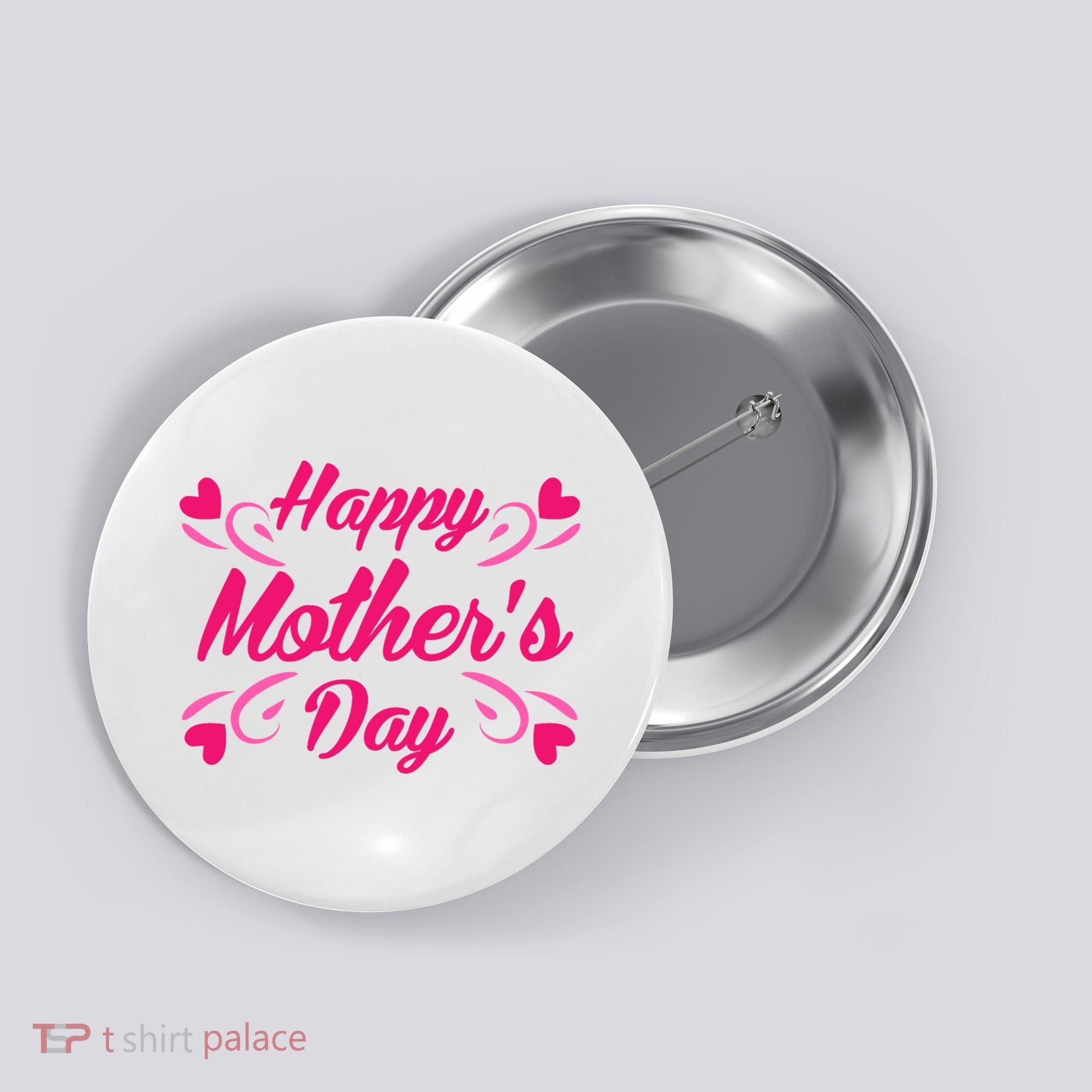 Happy Mothers Day Hearts Gift Button