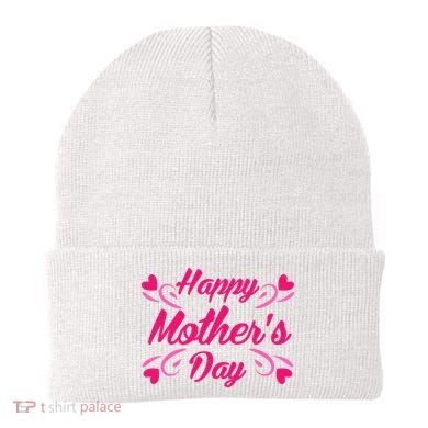 Happy Mothers Day Hearts Gift Beanie