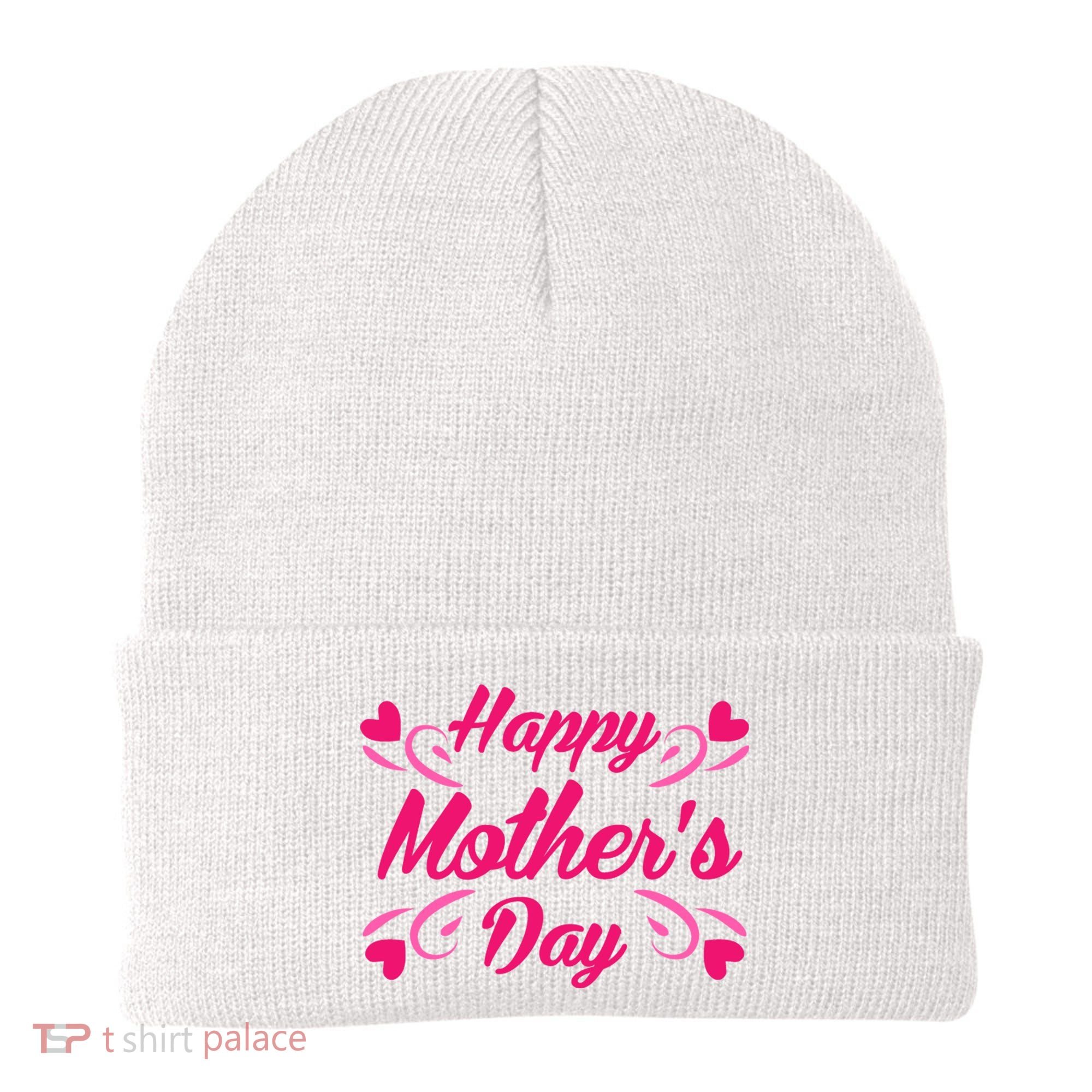 Happy Mothers Day Hearts Gift Beanie