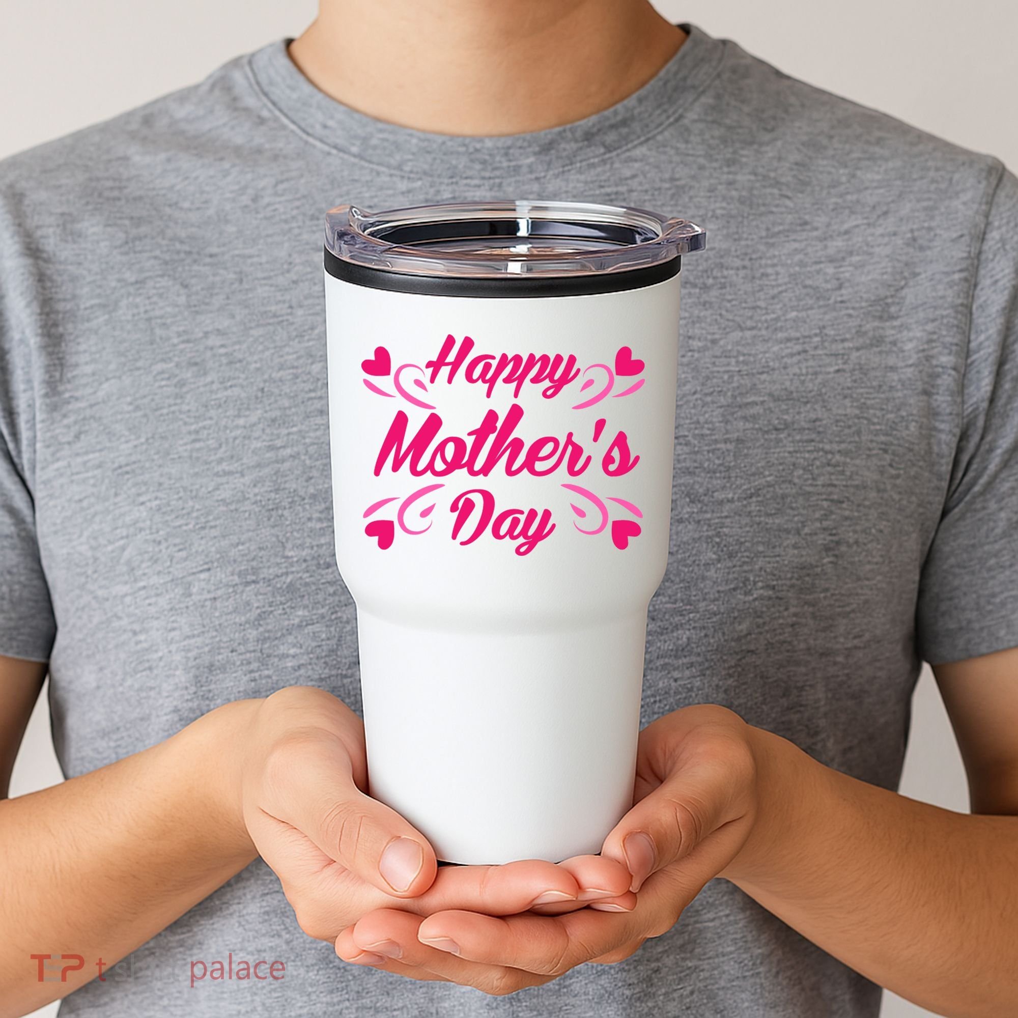Happy Mothers Day Hearts Gift Tumbler