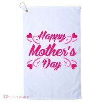 Happy Mothers Day Hearts Gift Golf Towel thumb 0
