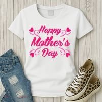 Happy Mothers Day Hearts Gift Women's T-Shirt thumb 3