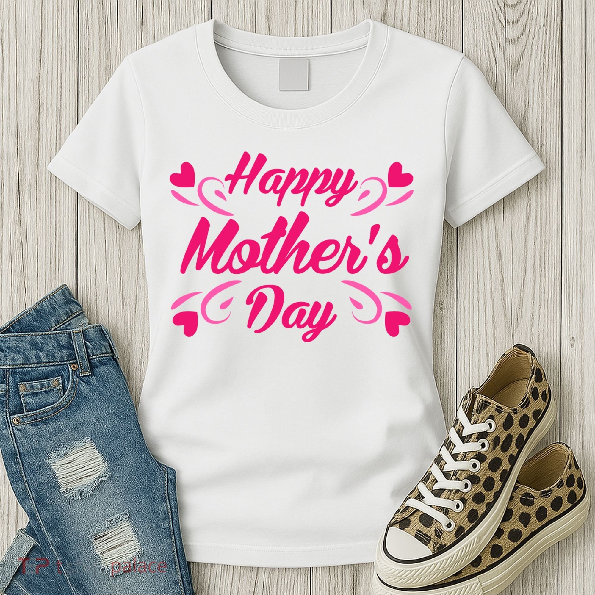 Happy Mothers Day Hearts Gift Women's T-Shirt