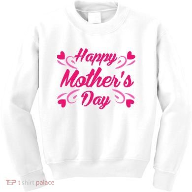 Happy Mothers Day Hearts Gift Kids Sweatshirt