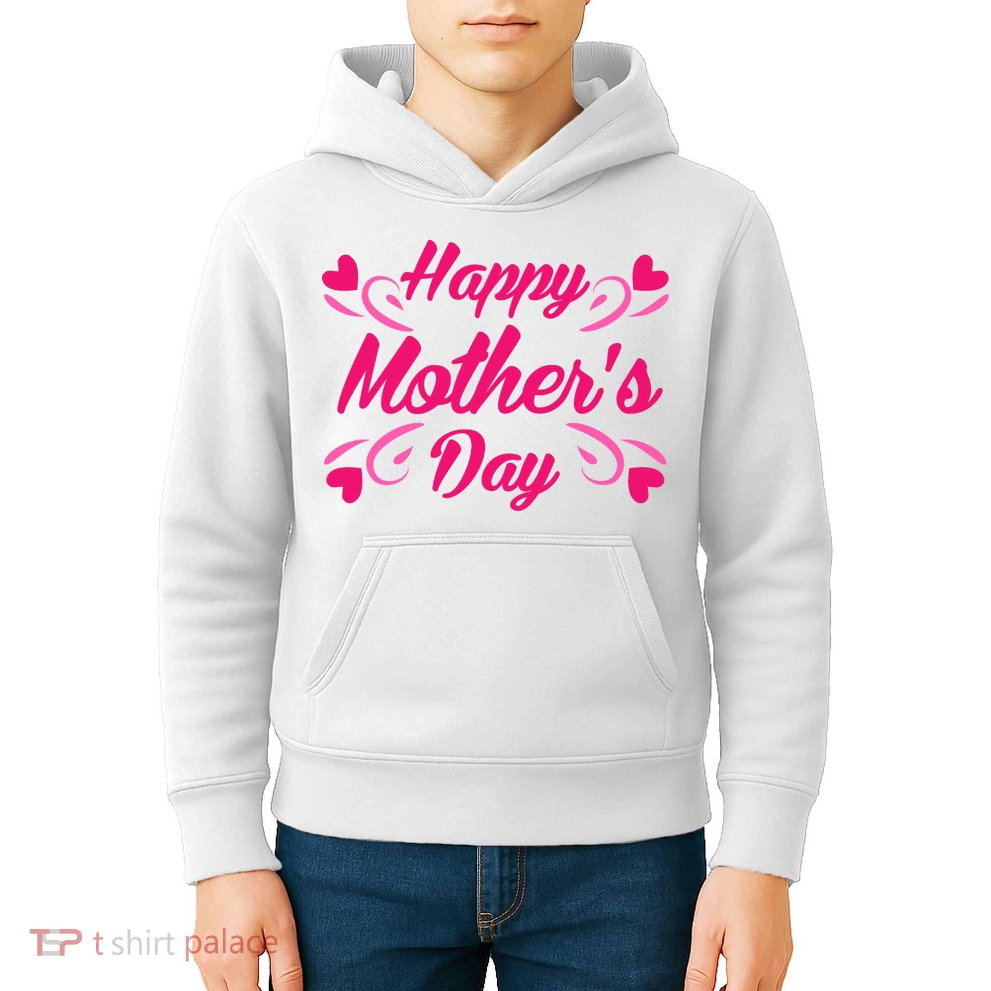 Happy Mothers Day Hearts Gift Kids Hoodie