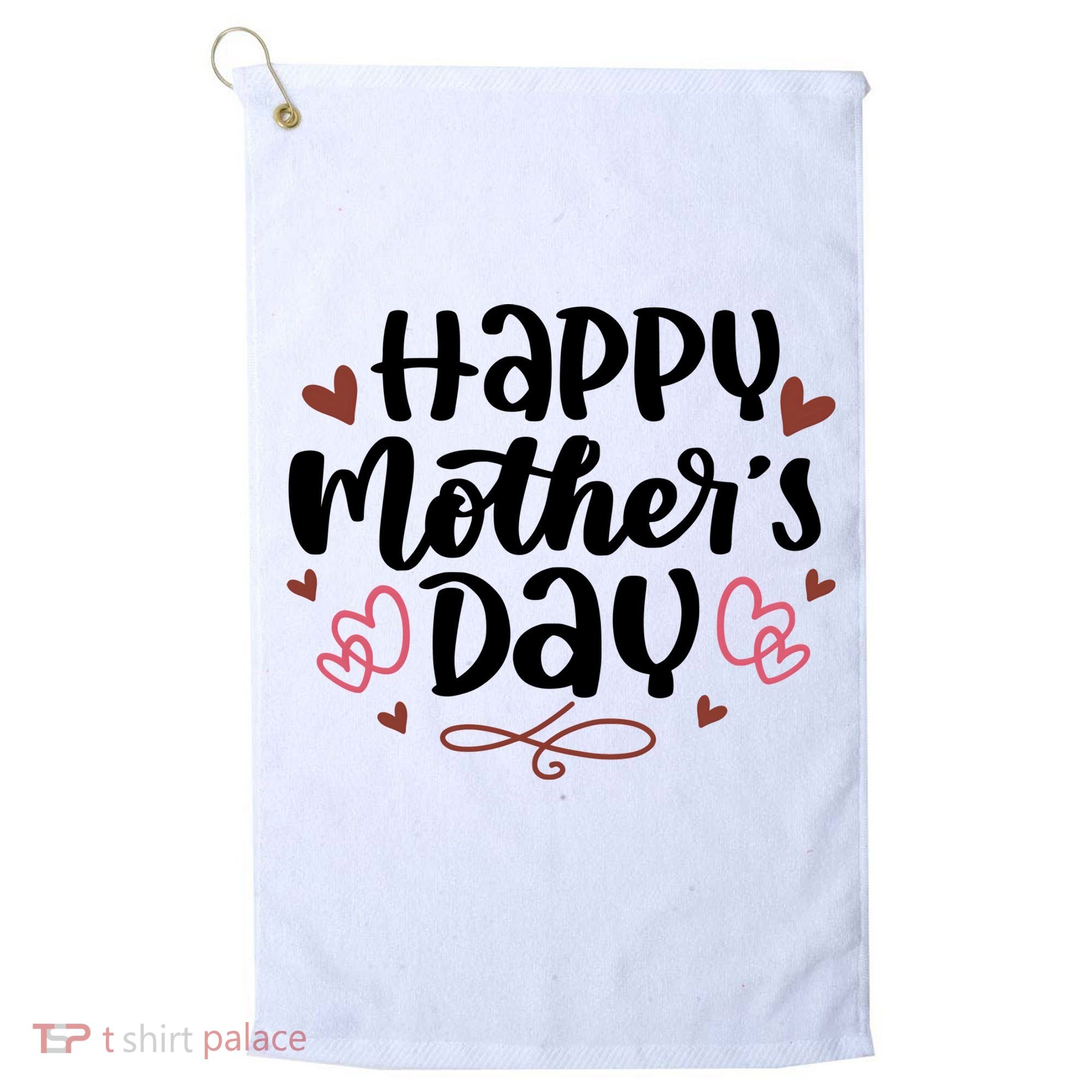 Happy Mother's Day Cute Gift For Mom Golf Towel