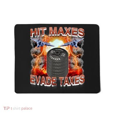 Hit Maxes Evade Taxes Mousepad