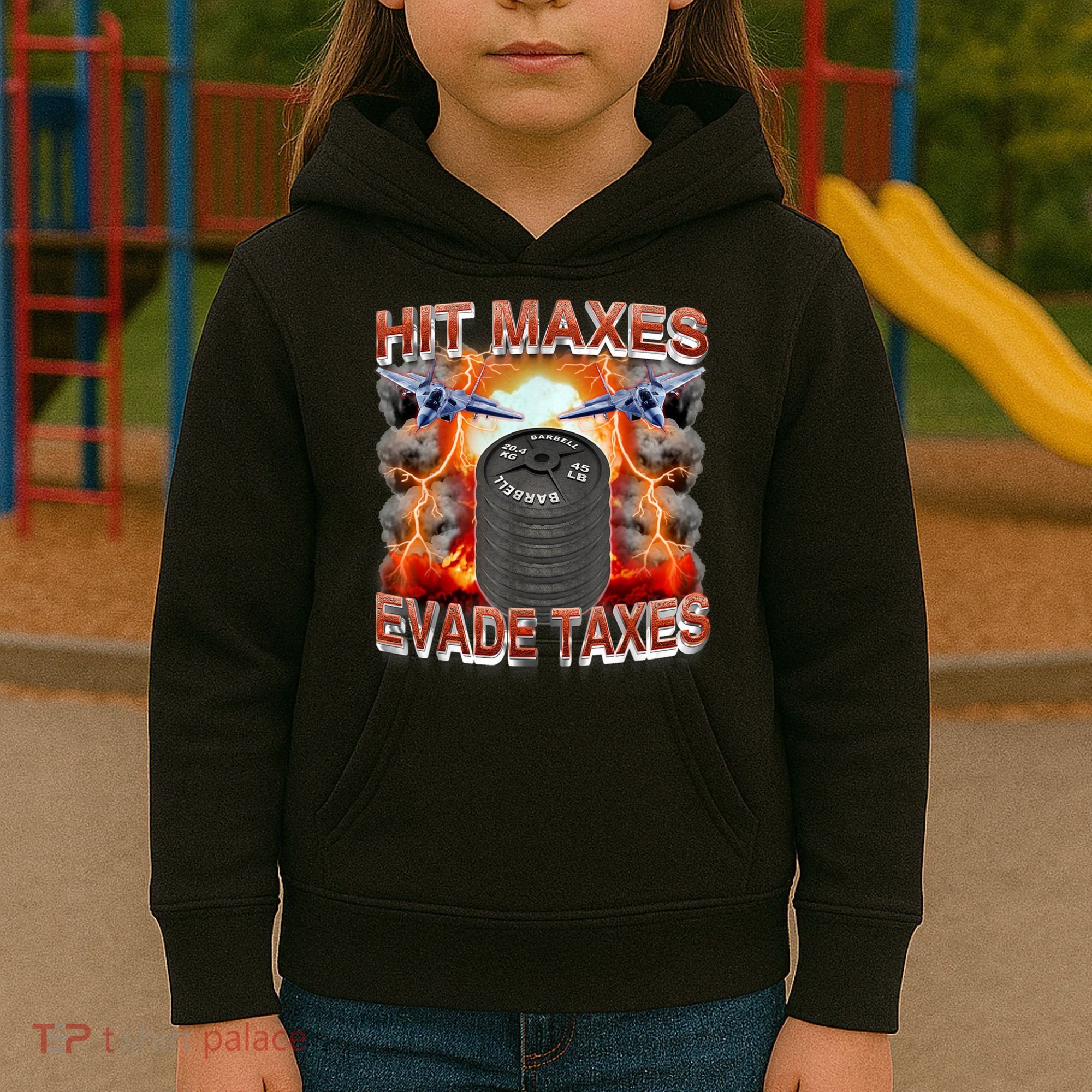 Hit Maxes Evade Taxes Kids Hoodie