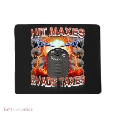 Hit Maxes Evade Taxes Mousepad
