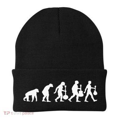 Human Mandolin Evolution Vintage Classical Music Beanie