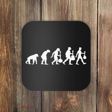 Human Mandolin Evolution Vintage Classical Music Coaster