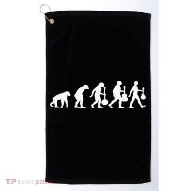 Human Mandolin Evolution Vintage Classical Music Golf Towel