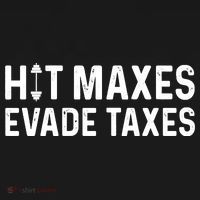 Hit Maxes Evade Taxes Gym Bodybuilding Baby Bodysuit thumb 2