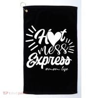Hot Mess Express Mom Life Mother Gift Golf Towel thumb 0