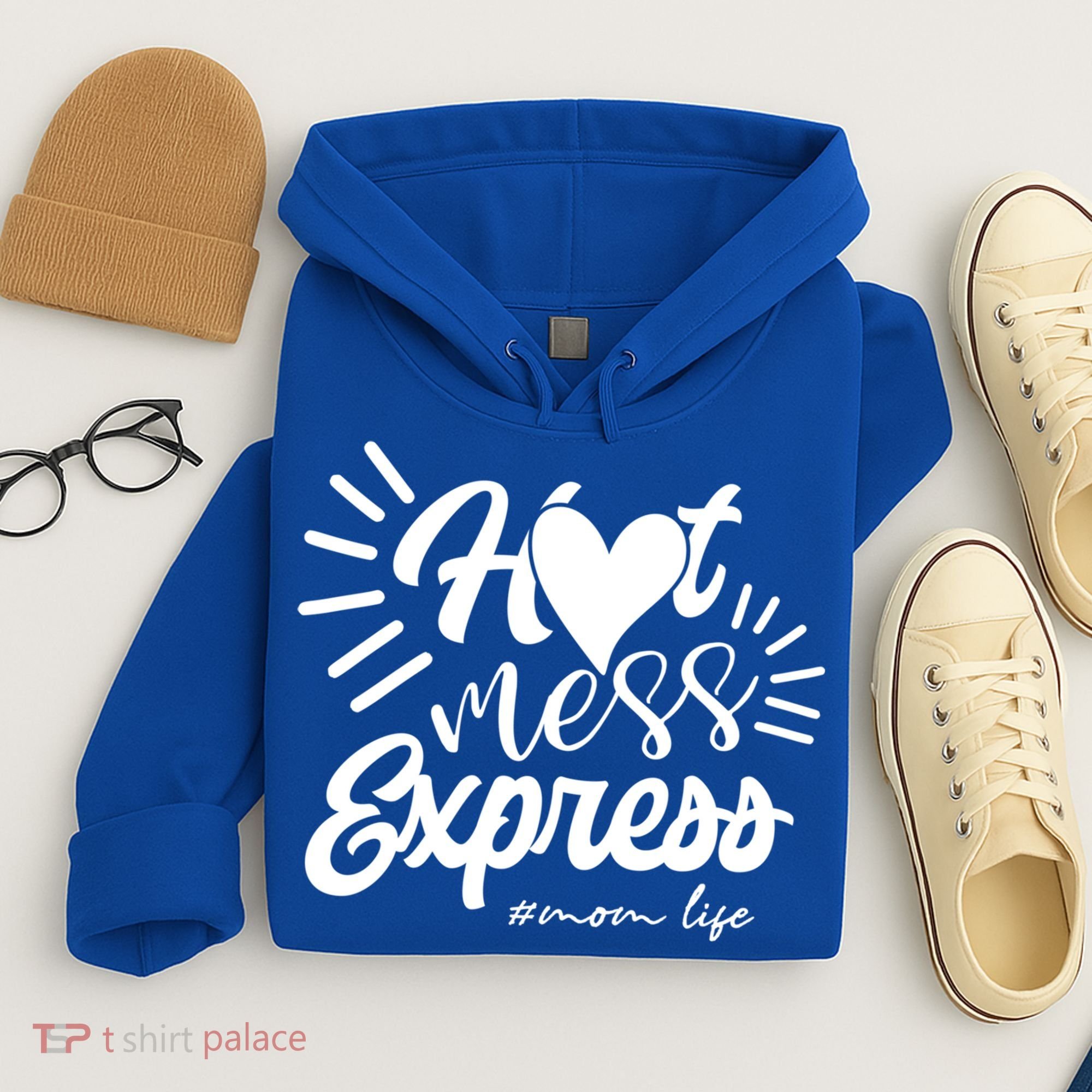 Hot Mess Express Mom Life Mother Gift Hoodie