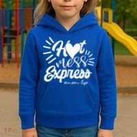 Hot Mess Express Mom Life Mother Gift Kids Hoodie thumb 3