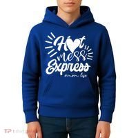 Hot Mess Express Mom Life Mother Gift Kids Hoodie thumb 4