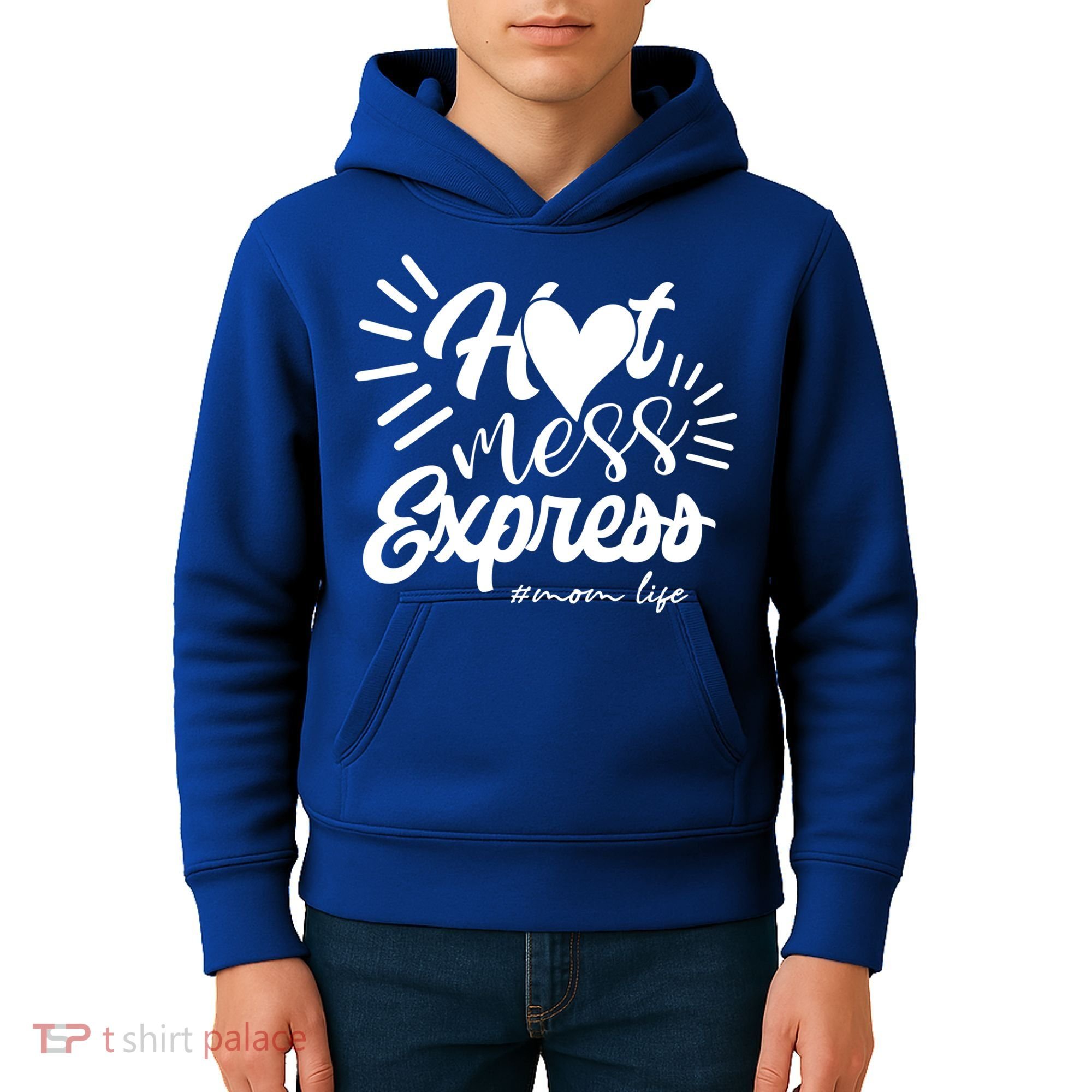 Hot Mess Express Mom Life Mother Gift Kids Hoodie