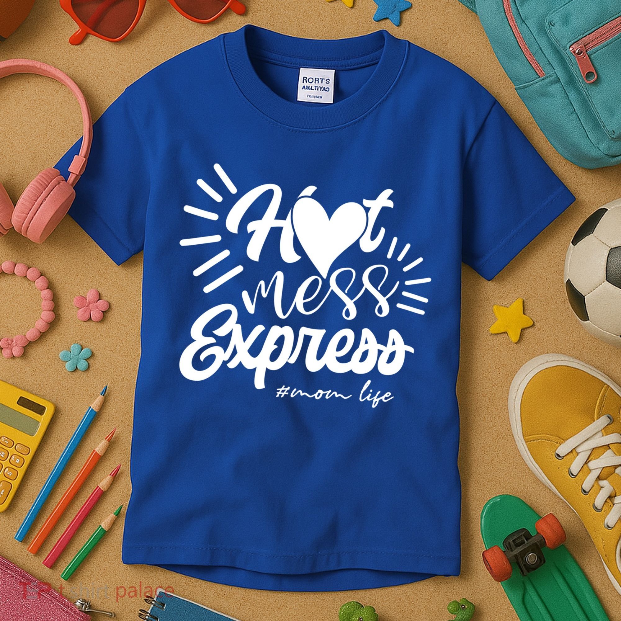 Hot Mess Express Mom Life Mother Gift Kids T-Shirt