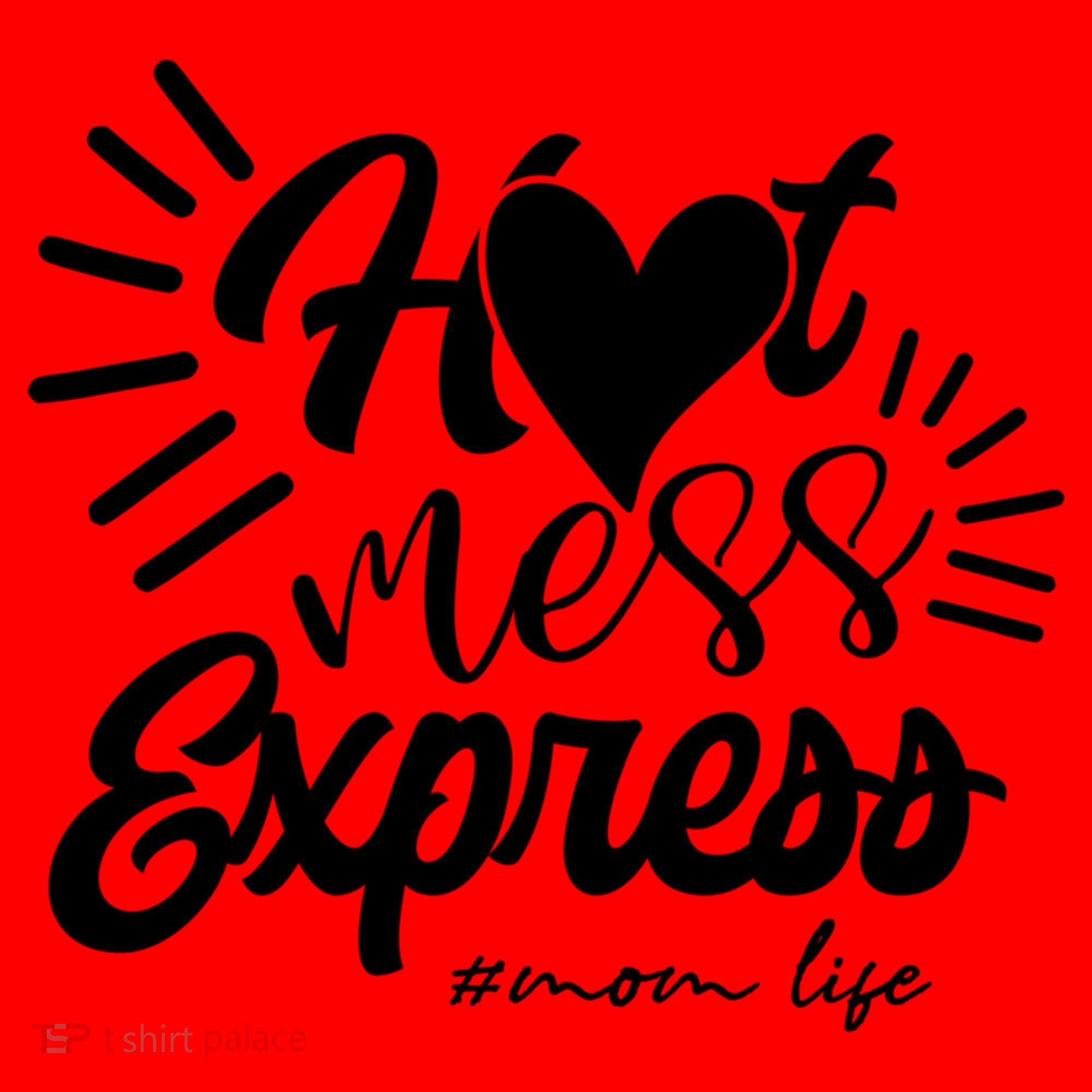 Hot Mess Express Mom Life Mother Gift Santa Hat