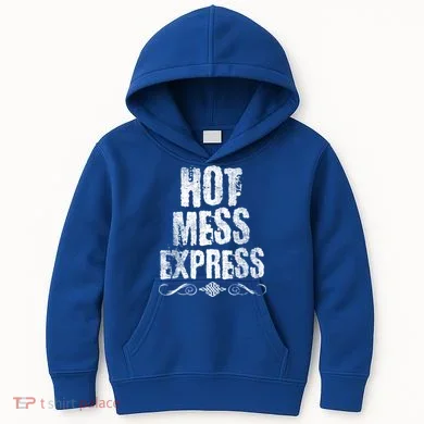 Hot Mess Express Scroll Gift Kids Hoodie