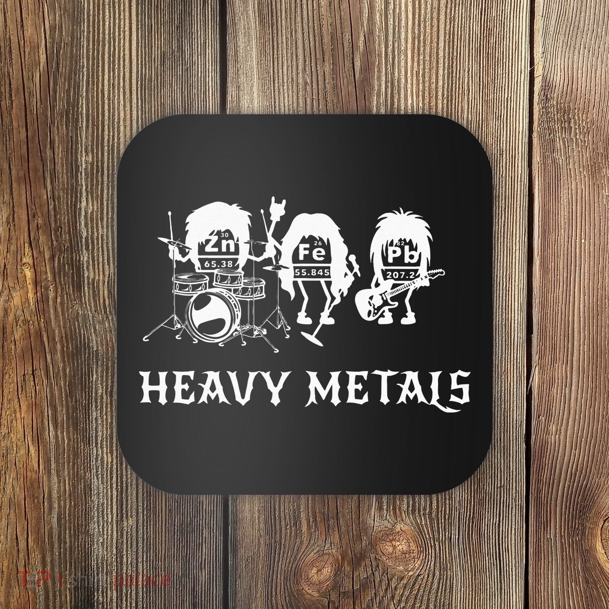 Heavy Metals Funny Chemistry Periodic Table Joke Coaster