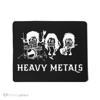 Heavy Metals Funny Chemistry Periodic Table Joke Mousepad