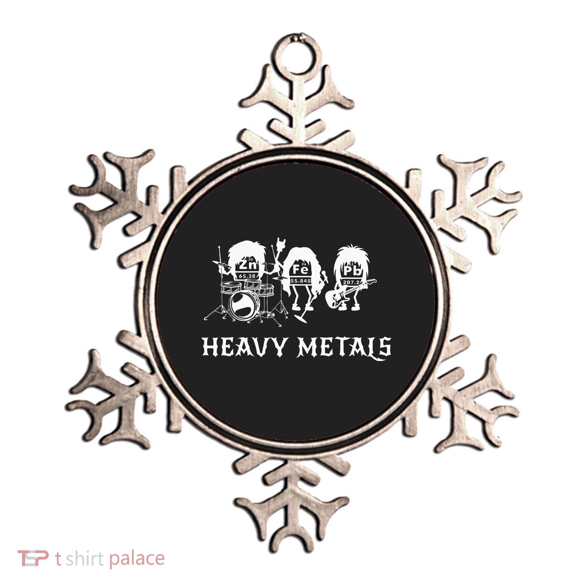 Heavy Metals Funny Chemistry Periodic Table Joke Ornament