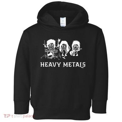 Heavy Metals Funny Chemistry Periodic Table Joke Toddler Hoodie