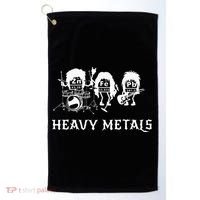 Heavy Metals Funny Chemistry Periodic Table Joke Golf Towel thumb 0
