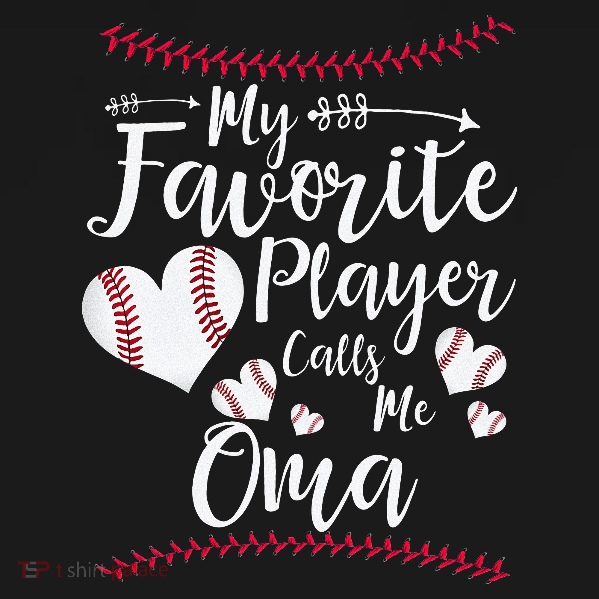Heart My Favorite Player Calls Me Oma Baseball Visor