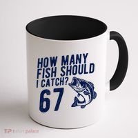How Many Fish Should I Catch 67 6-7 Meme Funny Coffee Mug thumb 1