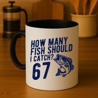 How Many Fish Should I Catch 67 6-7 Meme Funny Coffee Mug thumb 4